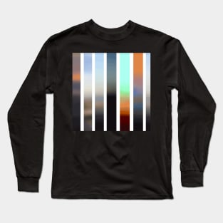 Artistic Vertical Strips in Beautiful Shades of Colors Long Sleeve T-Shirt